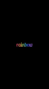 Preview wallpaper rainbow, word, colorful