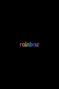 Preview wallpaper rainbow, word, colorful