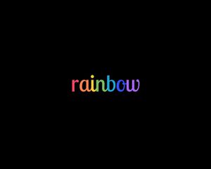 Preview wallpaper rainbow, word, colorful