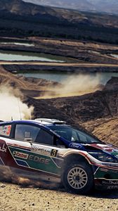 Preview wallpaper rally, ford, drift, dust
