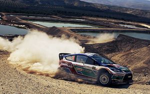 Preview wallpaper rally, ford, drift, dust