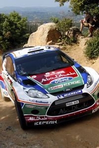 Preview wallpaper rally, wrc, dust, fiesta, ford