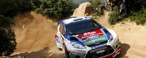 Preview wallpaper rally, wrc, dust, fiesta, ford