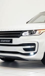 Preview wallpaper range rover, 2014, startech, white, side view