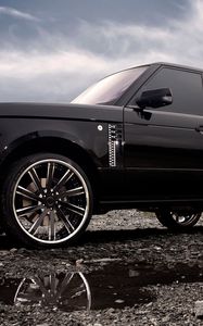 Preview wallpaper range rover, land rover, auto, wheels, tuning, clouds