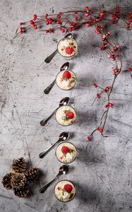 Preview wallpaper raspberries, berries, dessert, food