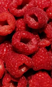 Preview wallpaper raspberries, berries, fresh, ripe, red