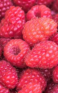 Preview wallpaper raspberries, berries, summer, ripe, vitamins