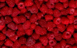 Preview wallpaper raspberry, berry, fruit, dessert, red