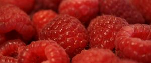 Preview wallpaper raspberry, berry, fruit, macro, red