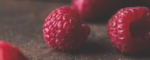 Preview wallpaper raspberry, berry, fruit, macro, surface