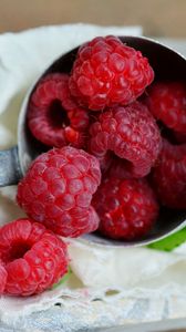 Preview wallpaper raspberry, berry, ripe, juicy, appetizing