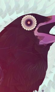 Preview wallpaper raven, bird, beak