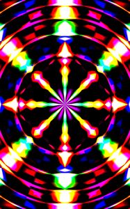 Preview wallpaper rays, circle, abstraction, colorful