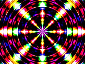 Preview wallpaper rays, circle, abstraction, colorful