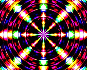 Preview wallpaper rays, circle, abstraction, colorful