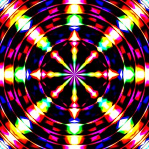 Preview wallpaper rays, circle, abstraction, colorful