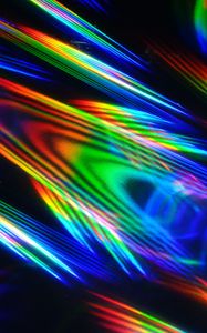 Preview wallpaper rays, colorful, iridescent, light, abstraction