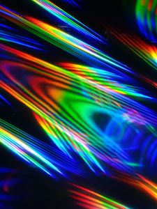 Preview wallpaper rays, colorful, iridescent, light, abstraction