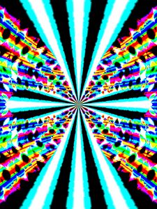 Preview wallpaper rays, fractal, kaleidoscope, abstraction, bright