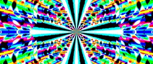 Preview wallpaper rays, fractal, kaleidoscope, abstraction, bright