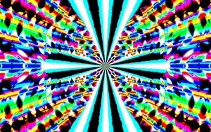 Preview wallpaper rays, fractal, kaleidoscope, abstraction, bright