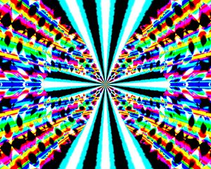 Preview wallpaper rays, fractal, kaleidoscope, abstraction, bright