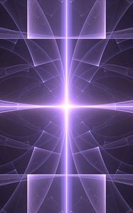 Preview wallpaper rays, glow, intersection, shapes, transparent, purple