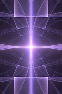 Preview wallpaper rays, glow, intersection, shapes, transparent, purple