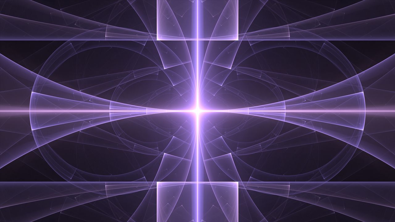 Wallpaper rays, intersection, shapes, transparent, purple