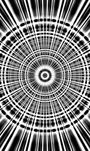 Preview wallpaper rays, lines, circles, shapes, abstraction, black and white