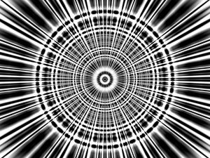 Preview wallpaper rays, lines, circles, shapes, abstraction, black and white