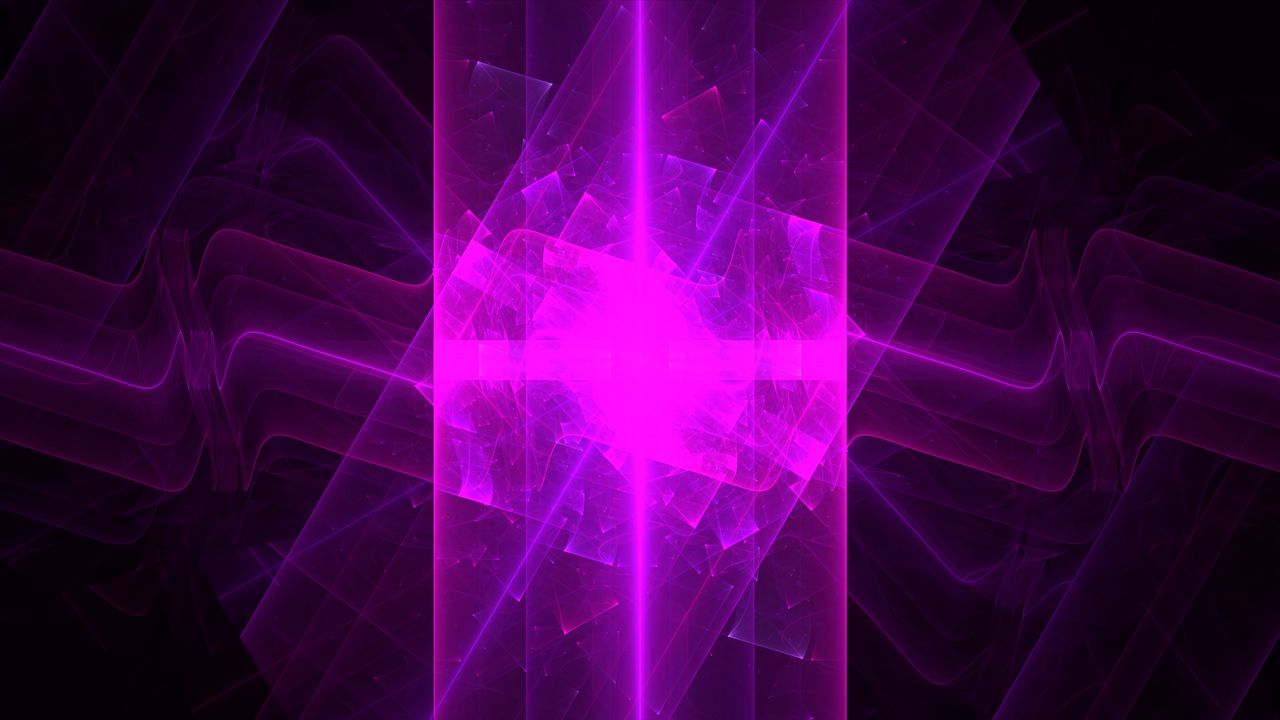 Wallpaper rays, lines, glow, shapes, purple, abstraction