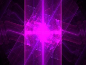 Preview wallpaper rays, lines, glow, shapes, purple, abstraction