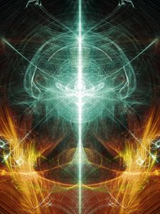 Preview wallpaper rays, lines, glow, volume, abstraction