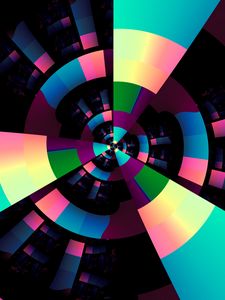 Preview wallpaper rays, squares, shapes, abstraction, colorful