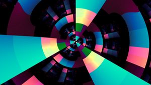 Preview wallpaper rays, squares, shapes, abstraction, colorful