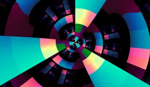 Preview wallpaper rays, squares, shapes, abstraction, colorful