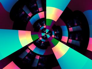 Preview wallpaper rays, squares, shapes, abstraction, colorful