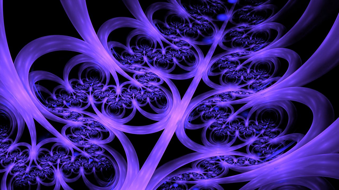 Wallpaper rays, stripes, shapes, abstraction, background, blue, purple