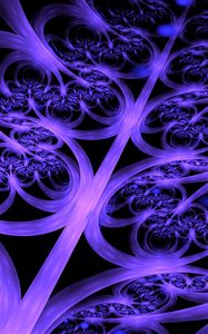 Preview wallpaper rays, stripes, shapes, abstraction, background, blue, purple