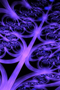 Preview wallpaper rays, stripes, shapes, abstraction, background, blue, purple
