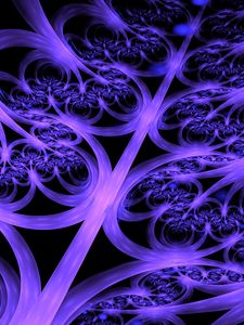 Preview wallpaper rays, stripes, shapes, abstraction, background, blue, purple