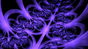 Preview wallpaper rays, stripes, shapes, abstraction, background, blue, purple