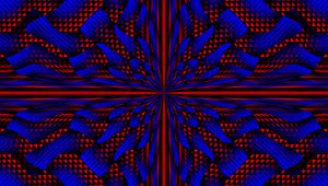 Preview wallpaper rays, triangles, shapes, abstraction, blue, red