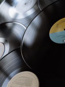 Preview wallpaper records, phonograph record, vinyl record, retro, music