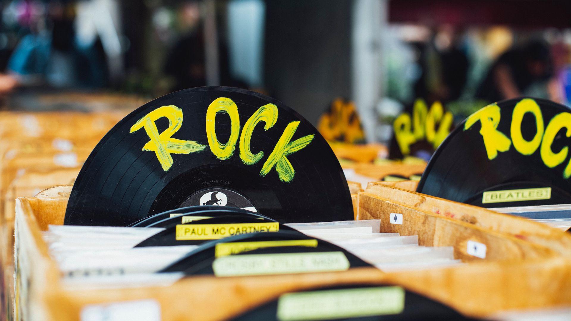 Download wallpaper 1920x1080 rock, vinyl, music, records full hd, hdtv