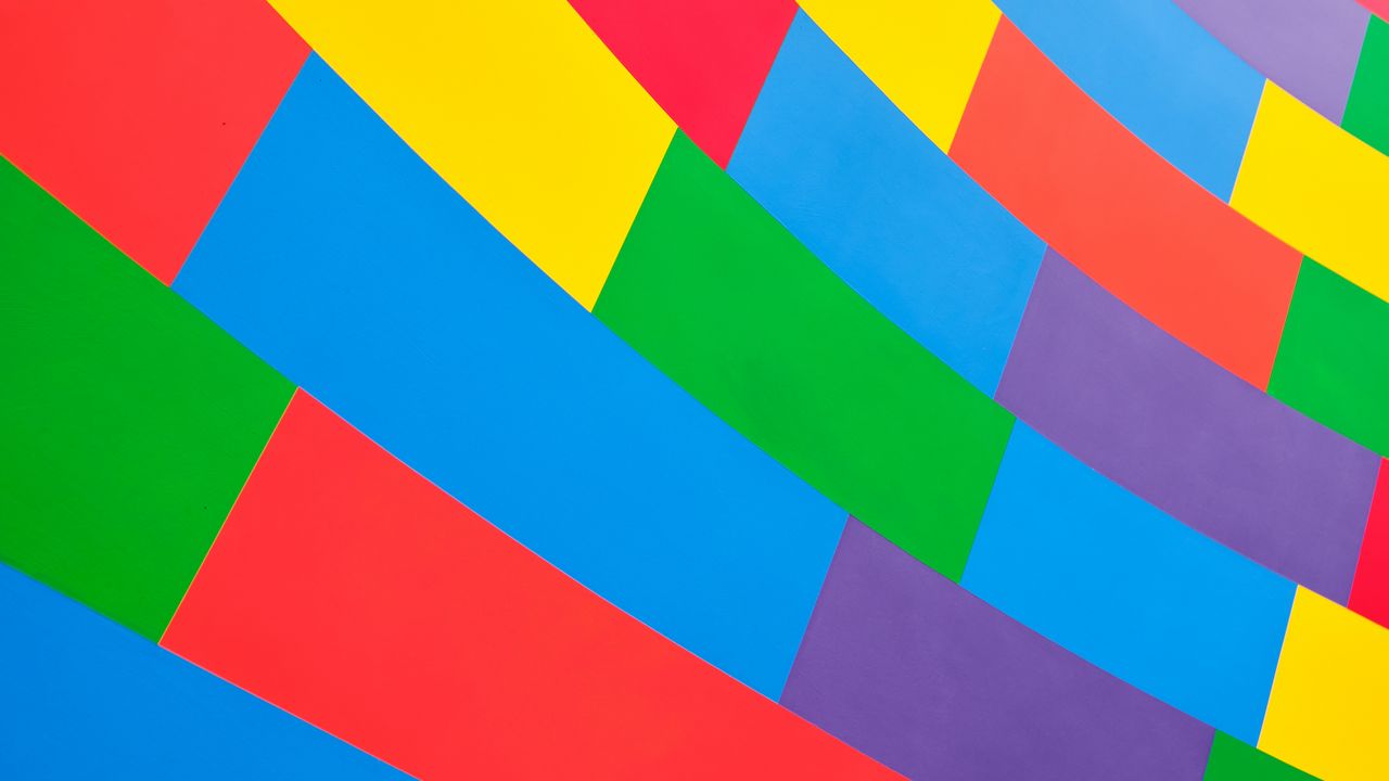 Wallpaper rectangles, stripes, bright, colorful, abstraction