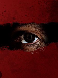 Preview wallpaper red, black, brown, eyes