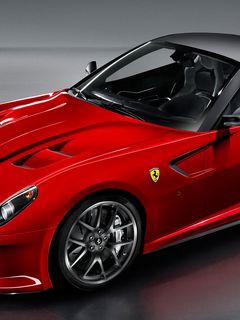 Download wallpaper 240x320 red, car, sporty, ride, ferrari old mobile, cell  phone, smartphone hd background